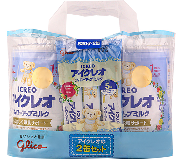 Combo 2 lon sua Icreo so 1 800g 1 goi 5 thanh 12.7g