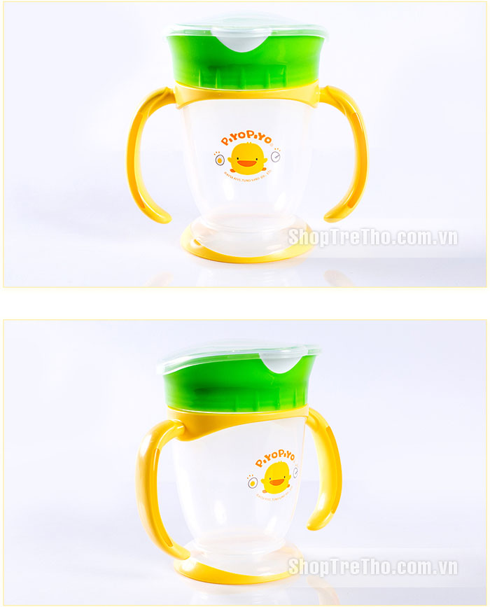 Cốc tập uống Piyo Piyo 830381 có tay cầm BPA free