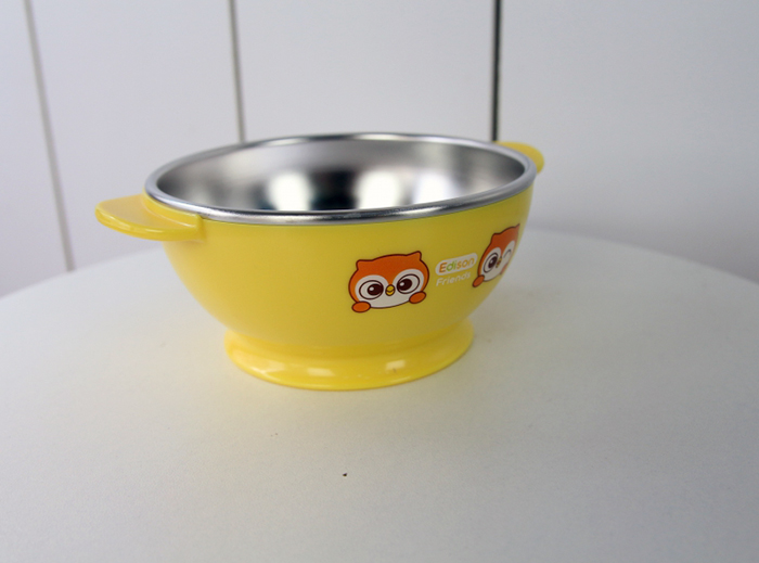 Bat com inox chong truott cho be Edison hinh cu meo