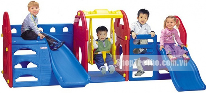 Tổ hợp cầu trượt xích đu Hàn Quốc