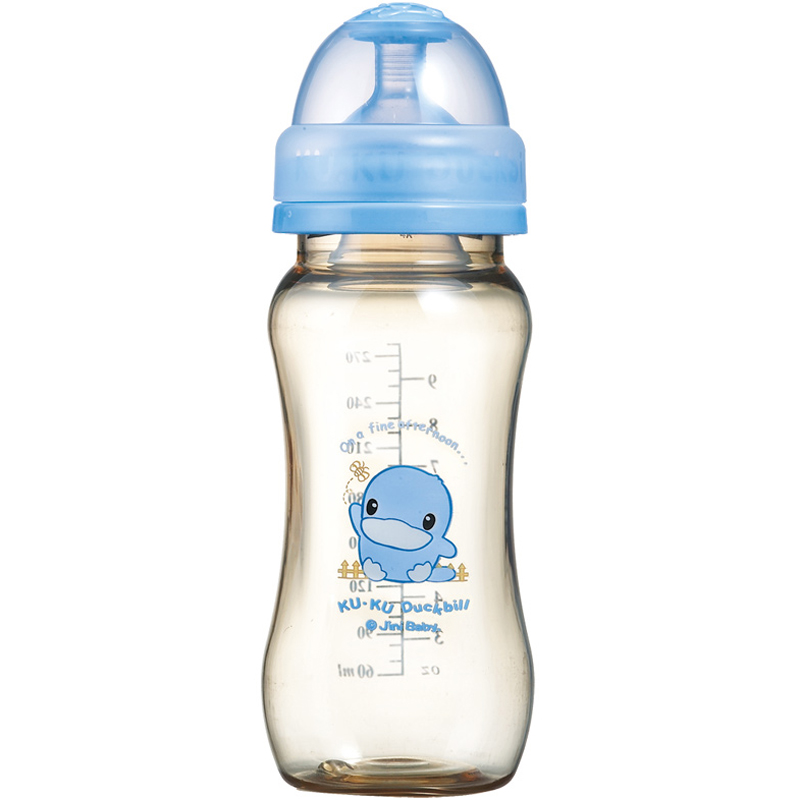 Bình sữa cổ rộng nhựa Pes 280ml Kuku5817