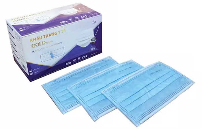 Khẩu trang y tế 3 lớp cao cấp Gold Mask Trường Dương