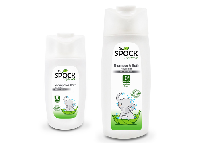 Sữa tắm gội hữu cơ Dr.Spock Organics (0m+)