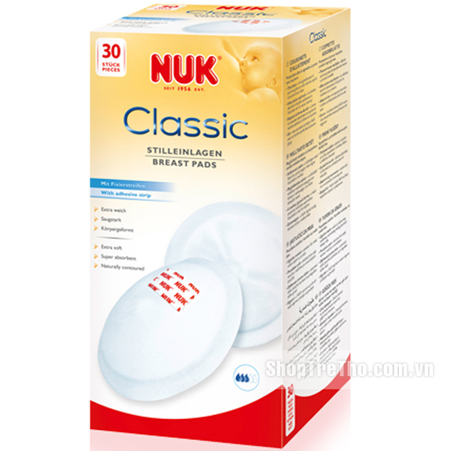Thấm sữa Nuk Classic (30 miếng)