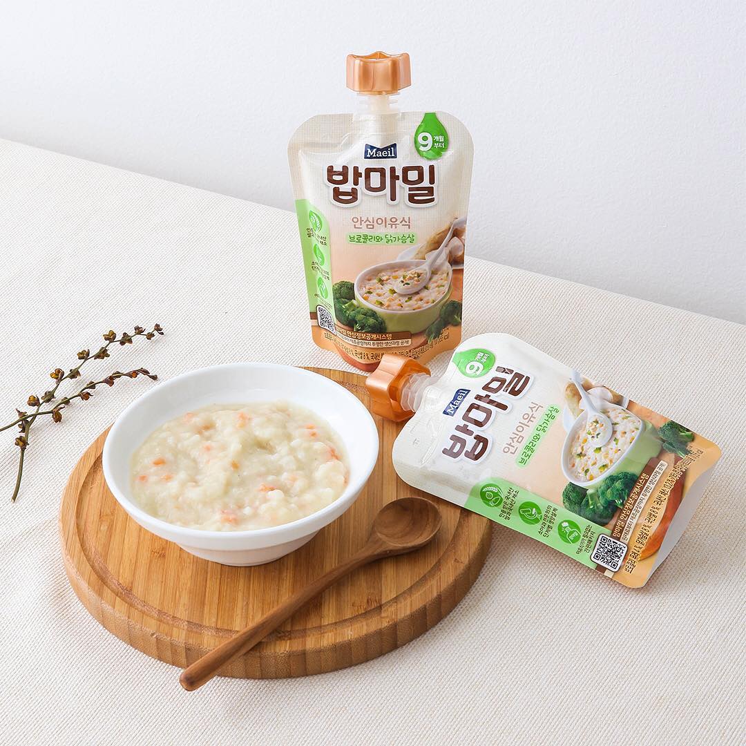 Cháo hữu cơ Mam’ma Meal súp lơ xanh & thịt gà (9M+)