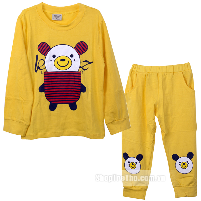 Bộ quần áo thu đông in hình gấu Carter's (1-5Y)