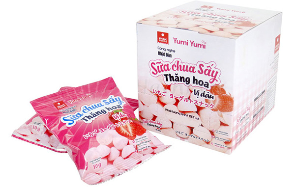 Hộp sữa chua sấy thăng hoa vị dâu Asuzac 30g