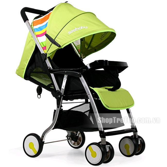 Xe đẩy Seebaby T05A màu xanh cốm nhã nhặn