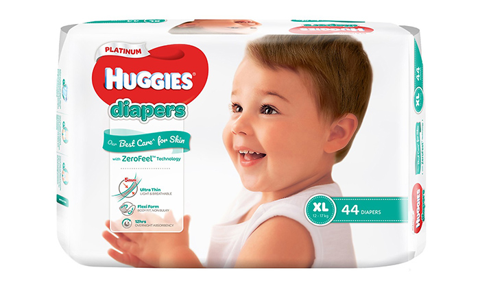 Tã bỉm dán cao cấp Huggies Platinum XL44 (12-17kg)
