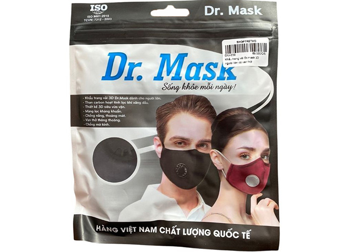 Khau trang vai 3D co van tho Dr. Mask