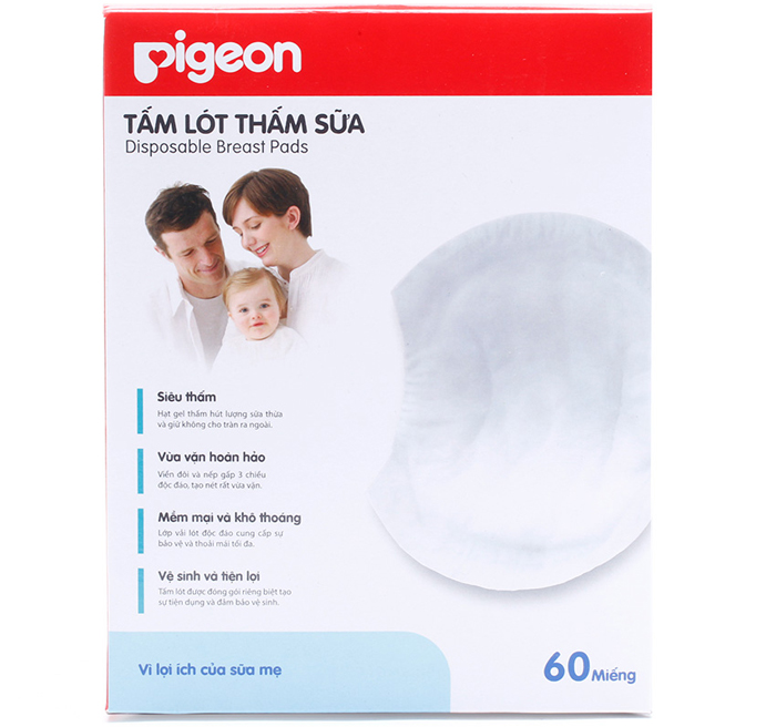 Thấm sữa Pigeon (60 miếng/hộp)