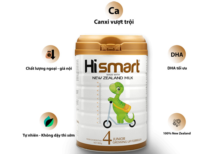 Sua bot Hismart so 4 - 800g ( từ 2 tuổi trở lên)