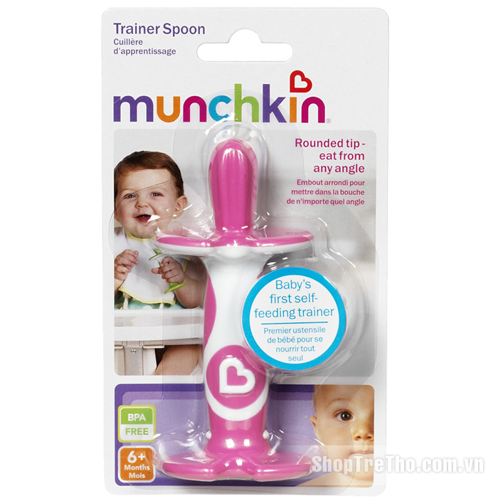 Thìa tập ăn Munchkin Trainer Spoon - Asstd