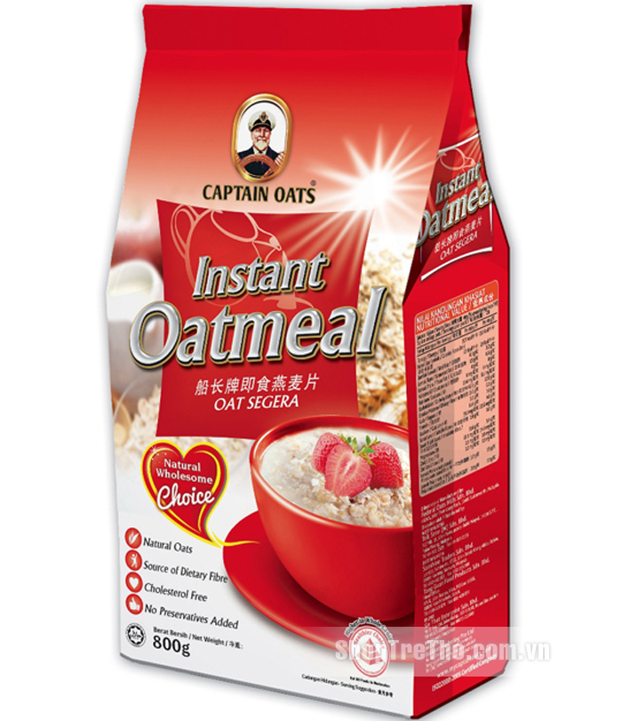 Yến mạch Captain 800g