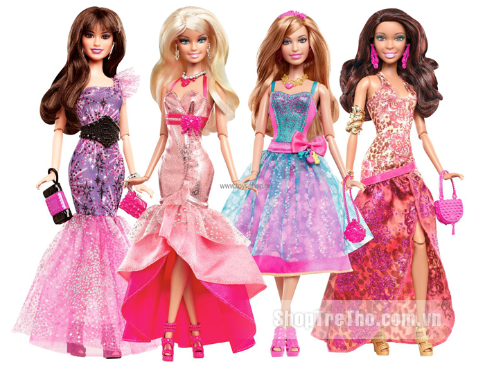 Tín đồ thời trang trong trang phục dạ hội Barbie Y7495