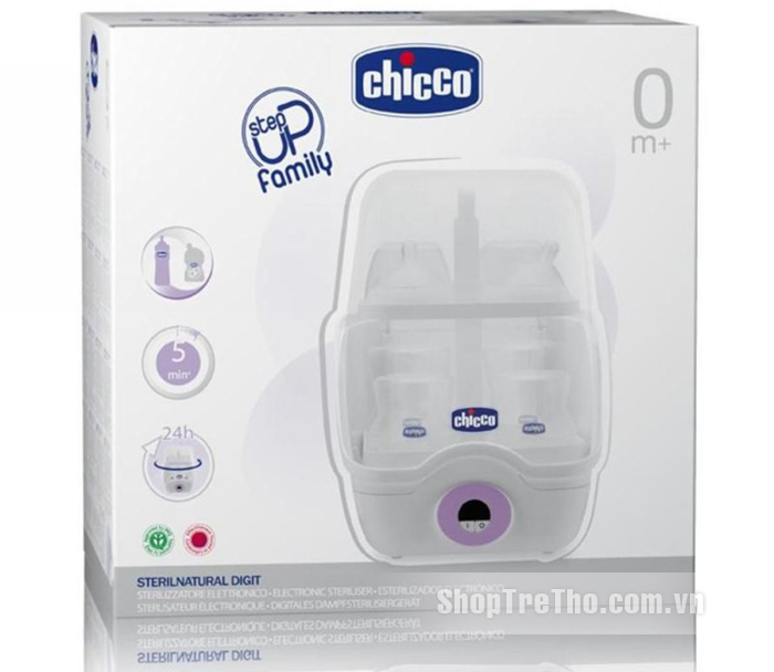 Máy tiệt trùng bình sữa Chicco 672881 an toàn tiện lợi