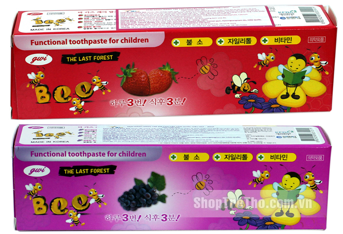 Kem đánh răng trẻ em Bee - Hàn Quốc