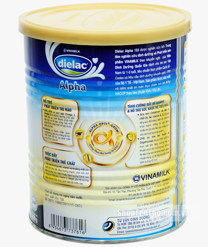 Sữa Dielac Alpha 123 (900g)