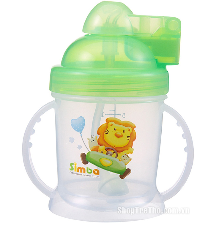 bình tập uống hút tự động 180ml simba S9924