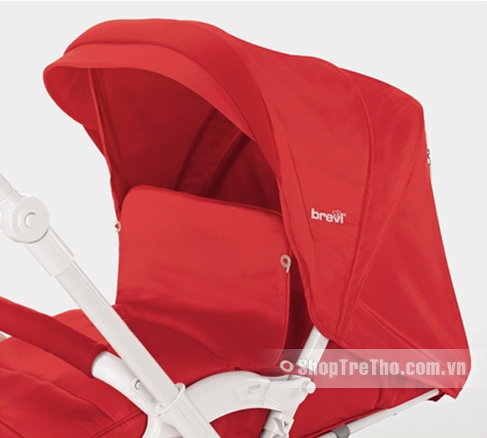 Xe đẩy hai chiều Brevi Verso cho bé màu đỏ 