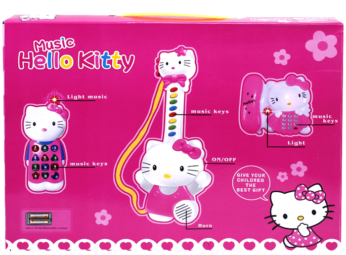 Bộ đồ chơi đàn Hello Kitty và điện thoại phát nhạc