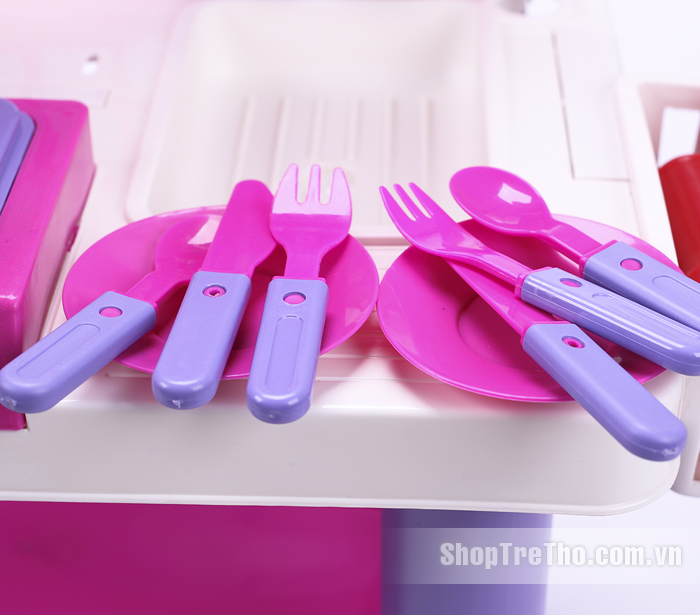 Hộp đồ chơi nhà bếp cho bé gái 102 màu hồng
