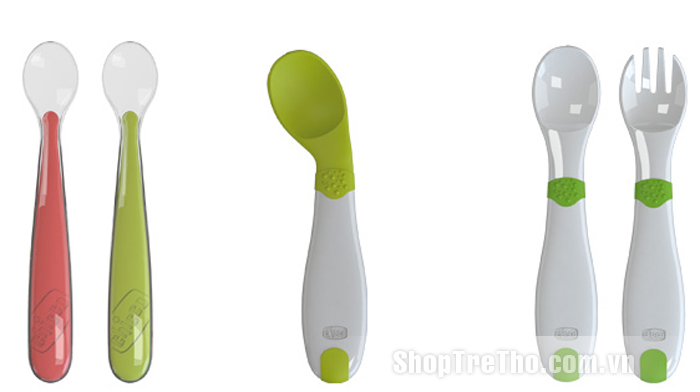 Thìa tập ăn Chicco cho bé 8 tháng tuổi