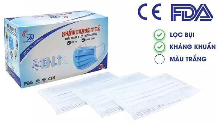 Khẩu trang y tế 4 lớp kháng khuẩn Trường Dương