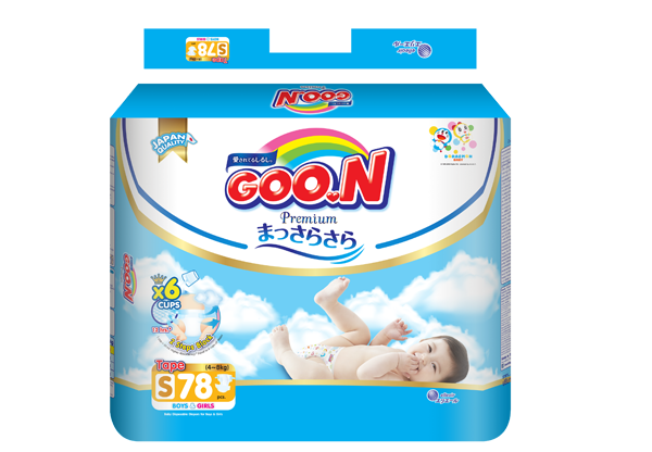 Bỉm dán GOO.N Premium S78 (4-8kg)