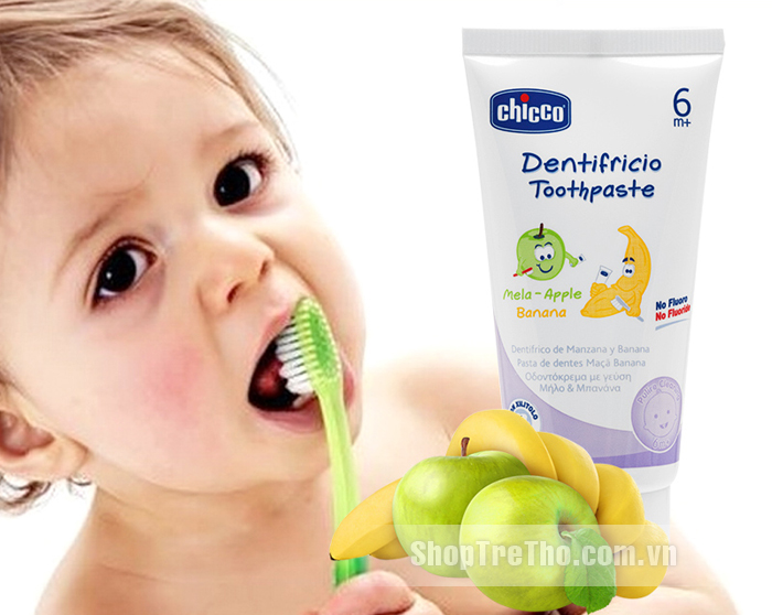 Kem đánh răng trẻ em Chicco hương Chuối - Táo