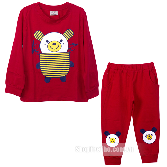 Bộ quần áo thu đông in hình gấu Carter's (1-5Y)