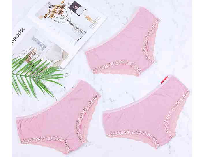 Quần lót bầu viền ren Emum (hồng ruốc)