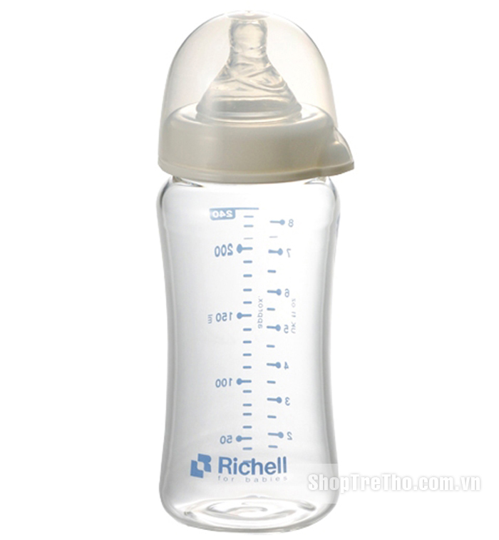 Bình thủy tinh Richell cổ rộng RC98143(240ml)