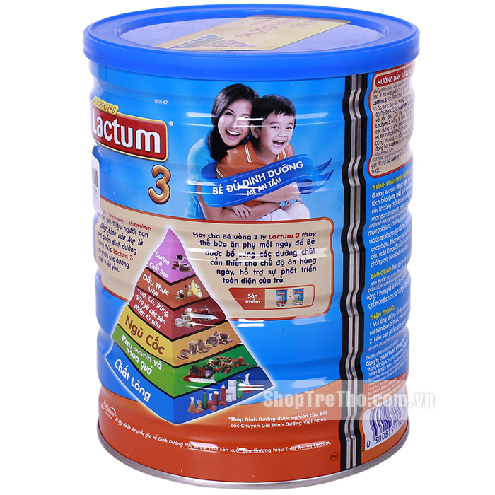 sua vitaminze lactum so 3 danh cho tre tu 1-2 tuoi (900g)