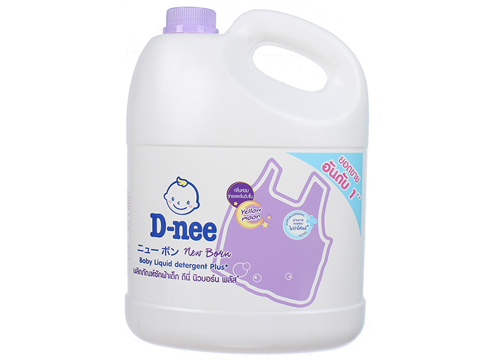 Dung dịch giặt xả quần áo Dnee 3000ml (màu tím)