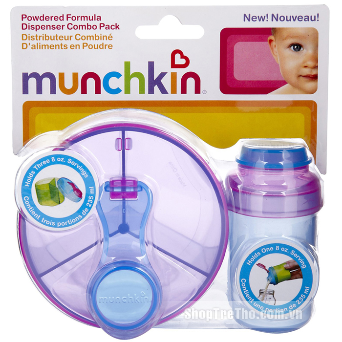 Bộ 2 hộp đựng sữa bột Munchkin Powdered Formula Dispenser Combo Pack