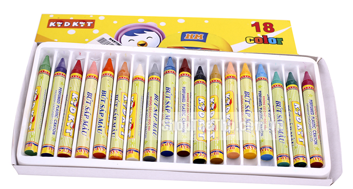 Bút sáp thơm gồm 18 màu 
