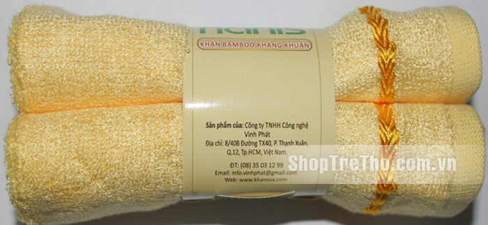 Bộ 2 khăn mặt Bamboo Nanis