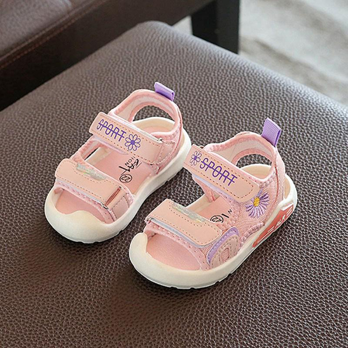 Sandal trẻ em Sport thêu hình hoa (2-6T)