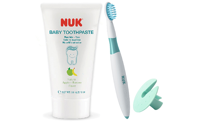 Bộ bàn chải và kem đánh răng cho bé Nuk NU21438 Bo ban chai va kem danh rang cho be Nuk NU21438