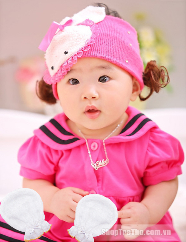 Bao tay sơ sinh vải xô simba S7023