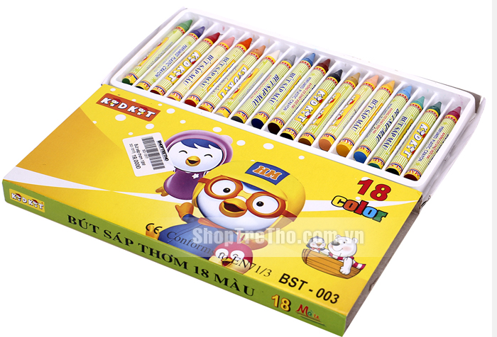 Bút sáp thơm gồm 18 màu 
