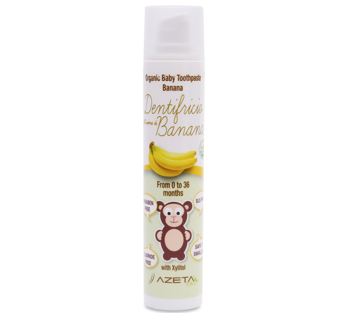 gel đánh răng Azeta Bio Organic Baby vị chuối (0-36M)