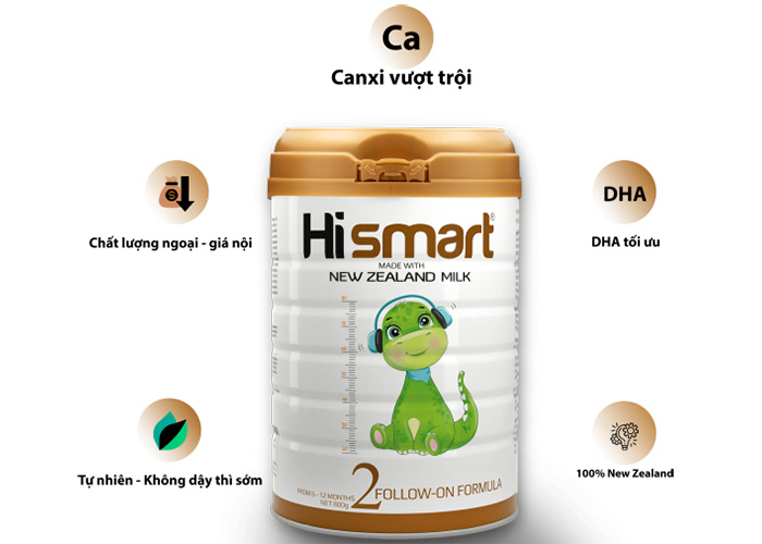 Sua bot Hismart so 2 - 800g (6-12 thang)