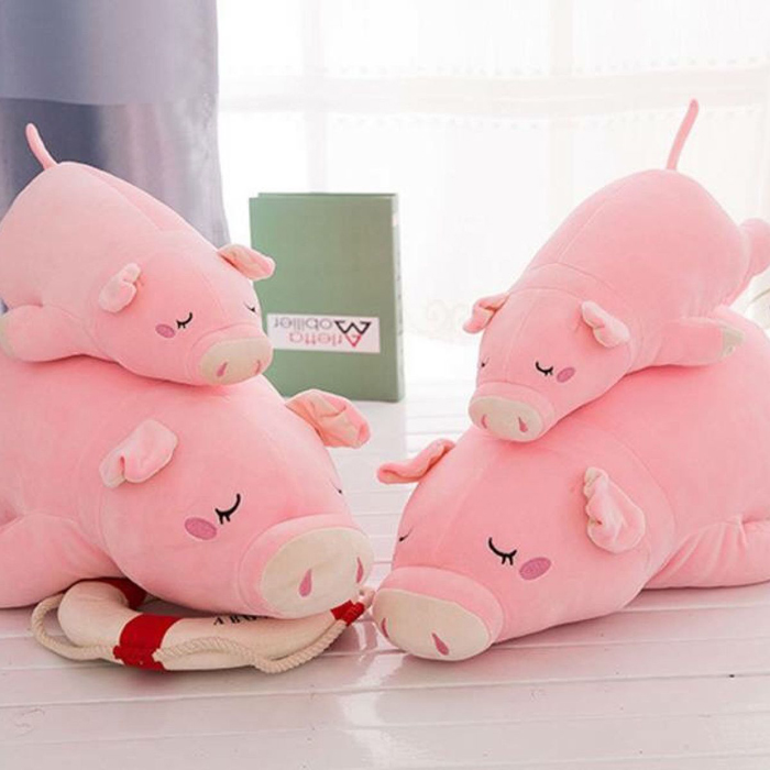 Gối ôm hình heo mắt híp