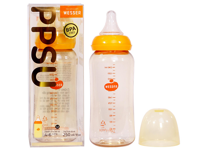 bình sữa PPSU Wesser cổ hep (250ml)