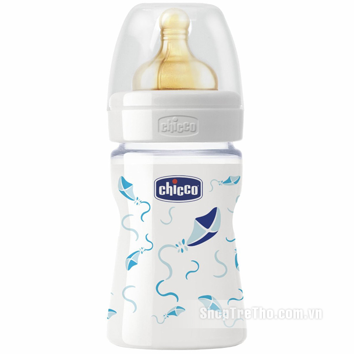 Bình sữa thủy tinh Chicco Diều xanh