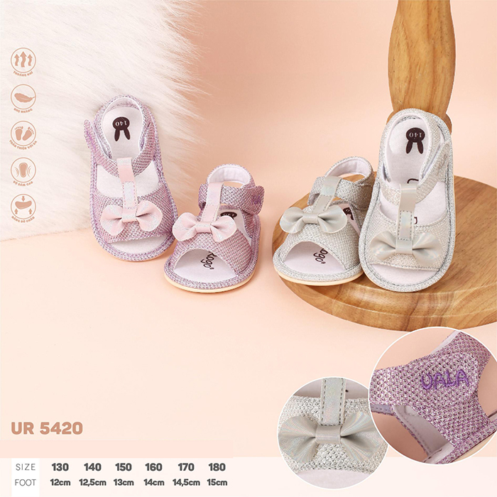 sandal tập đi đế cao su non Uala UR5420