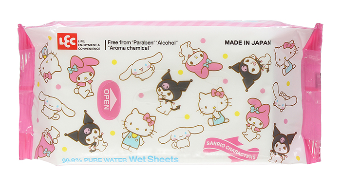 ​Giấy ướt LEC Sanrio E90384 (80 tờ)