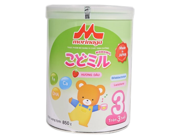 Sữa Morinaga Kodomil số 3 vị dâu (850g) 